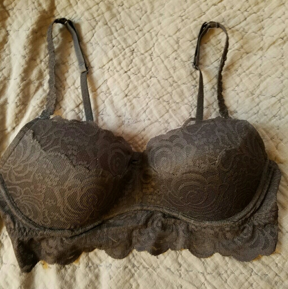 VS PINK Black Lacey Bralette