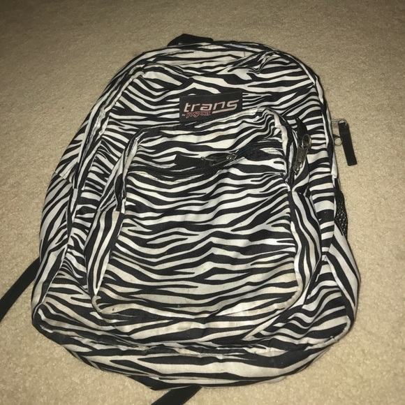 trans by jansport backpack - zebra print - Picture 1 of 8