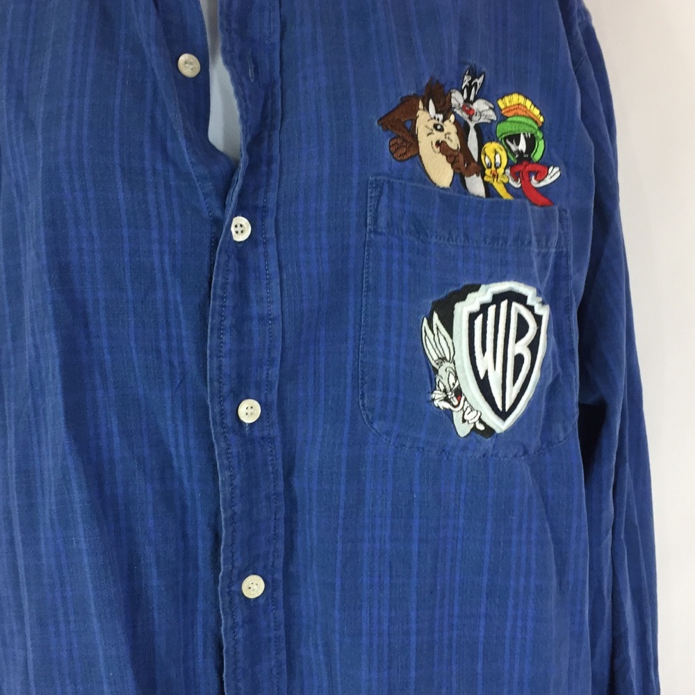 Warner Brothers Men’s Patch Shirt Size M - Picture 3 of 7