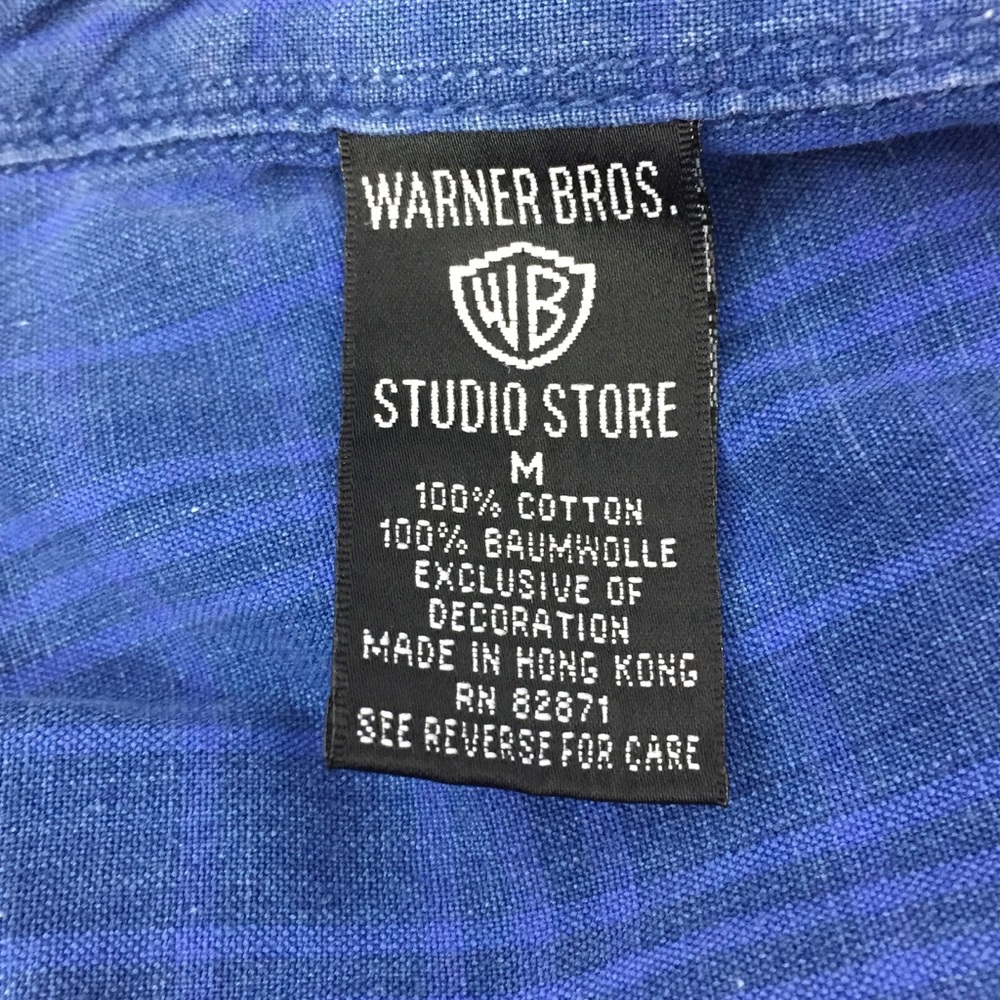 Warner Brothers Men’s Patch Shirt Size M - Picture 4 of 7