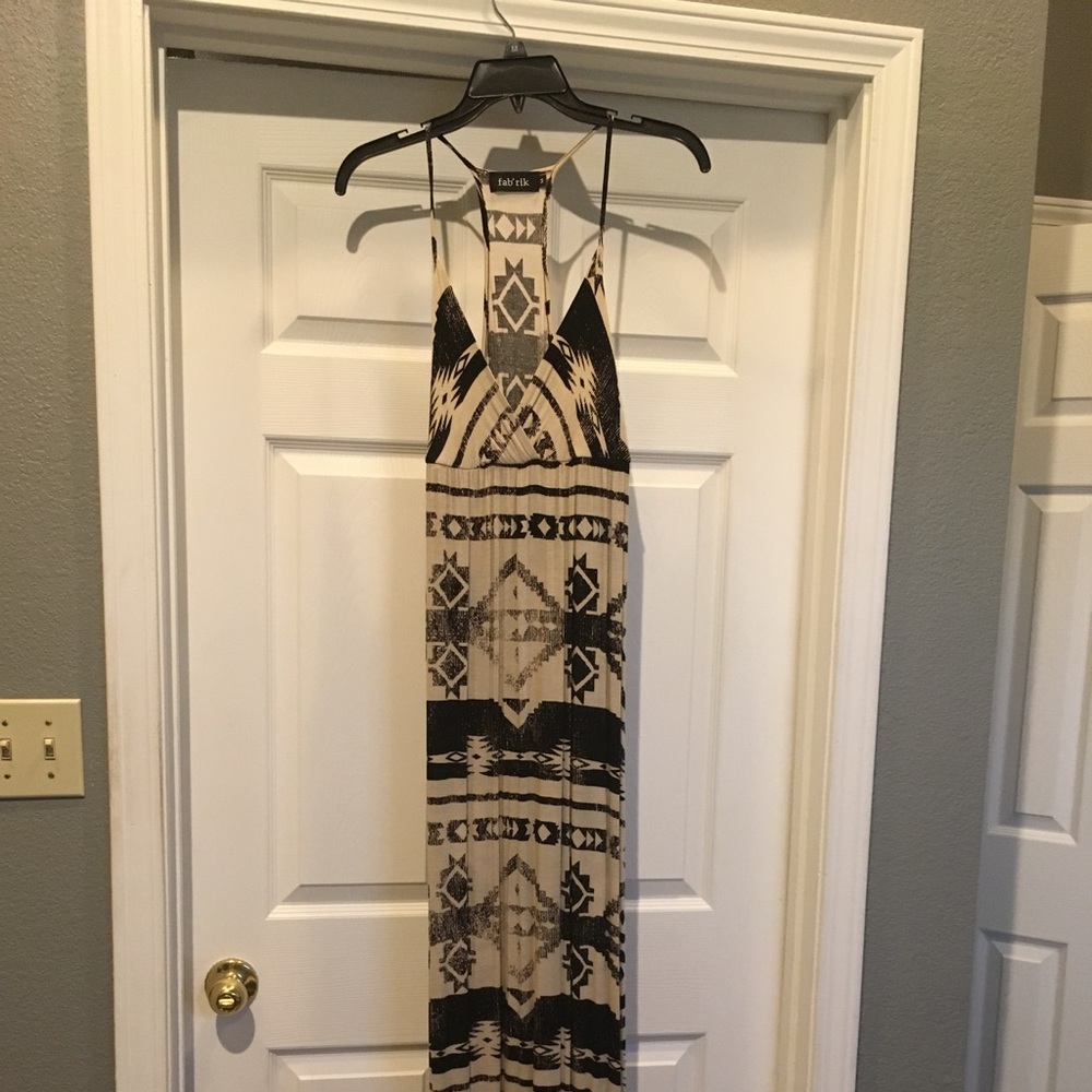 Black and cream dress, very cute, worn one time