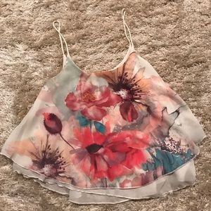 Floral crop top