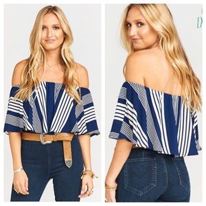 Show Me Your Mumu Heidi Ruffle, Stripe Me Down, M