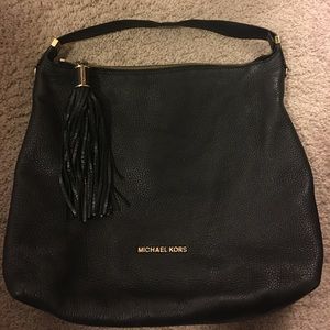 Black Leather Michael Kors Purse