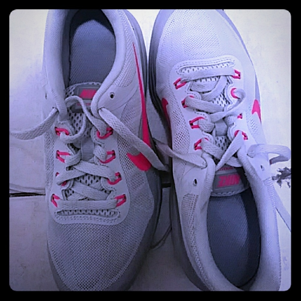 A pair of nike sneakers