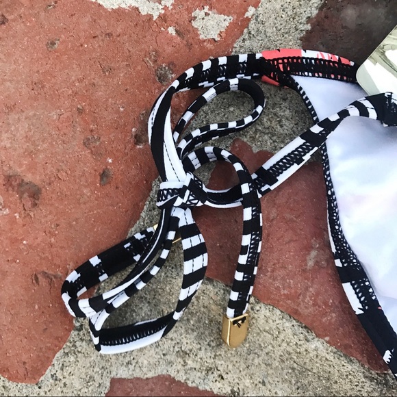 🆕 Sunseeker Retro Palm Side Tie Bikini Bottoms - Picture 5 of 5