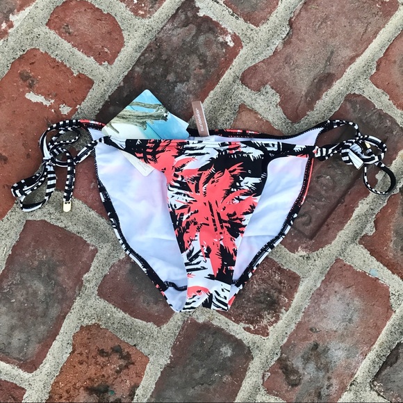 🆕 Sunseeker Retro Palm Side Tie Bikini Bottoms - Picture 3 of 5