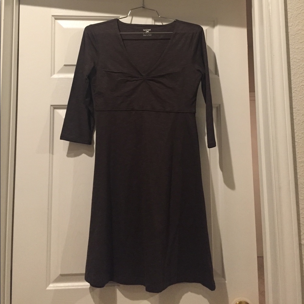 Brown 3/4 Sleeve Horny Toad Dress XS