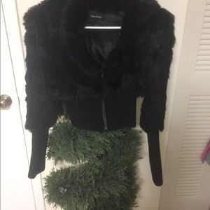 Real rabbit fur bebes jacket