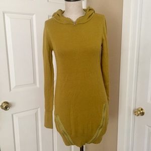 Wool blend sweater dress mustard ochre fall style Wool blend sweater dress mustard ochre fall style