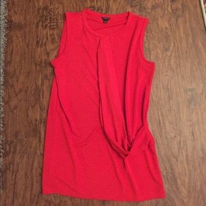 Ann Taylor Red sleeveless top, size small