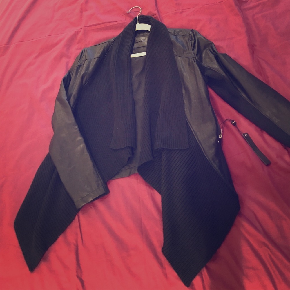 Blank NYC faux leather black jacket - brand new