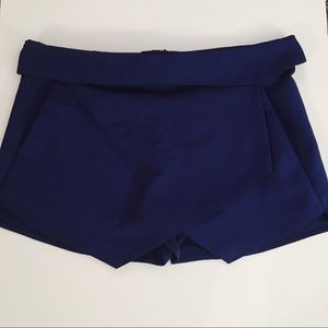 Zara Royal Blue Envelope Skort Zara Royal Blue Envelope Skort
