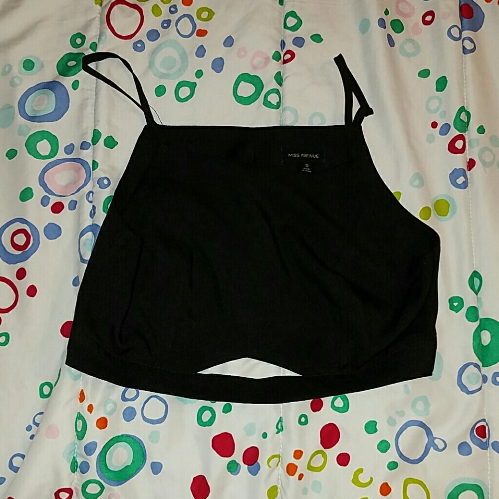 Necessary Clothing Black Crop Top