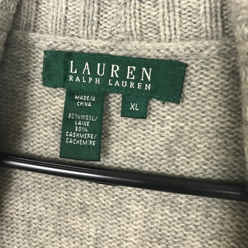 SOLD Lauren Ralph Lauren Cashmere Wool Duster XL - Picture 3 of 6