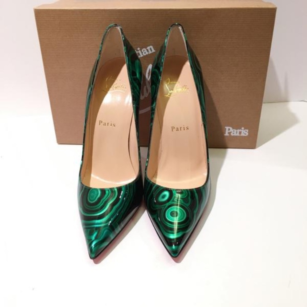 💐HP🏆Christian Louboutin So Kate malachite pumps - Picture 2 of 8