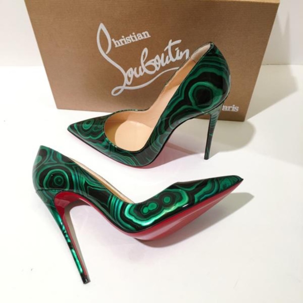 💐HP🏆Christian Louboutin So Kate malachite pumps - Picture 5 of 8