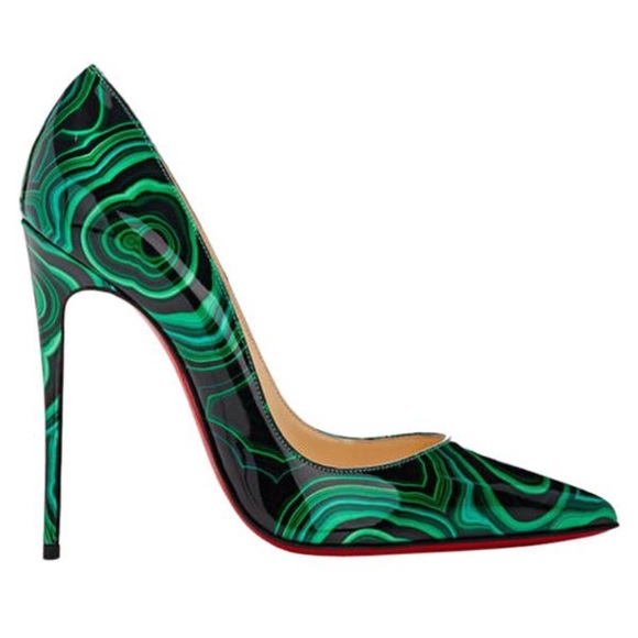 💐HP🏆Christian Louboutin So Kate malachite pumps - Picture 3 of 8