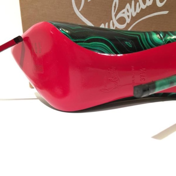 💐HP🏆Christian Louboutin So Kate malachite pumps - Picture 4 of 8