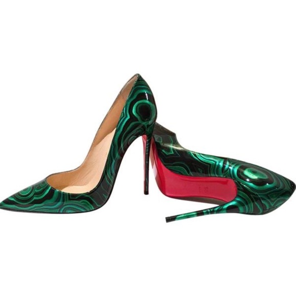 💐HP🏆Christian Louboutin So Kate malachite pumps - Picture 6 of 8