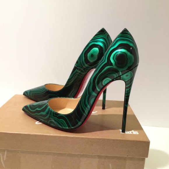 💐HP🏆Christian Louboutin So Kate malachite pumps - Picture 7 of 8
