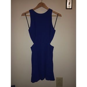NWOT royal blue cutout dress