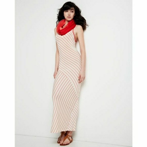 Fraiche by J Striped Maxi Dress Neiman Marcus never worn - Picture 1 of 4