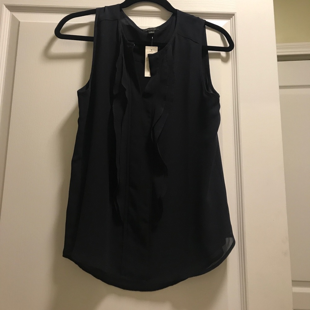 NEW ANN TAYLOR RUFFLED BLOUSE