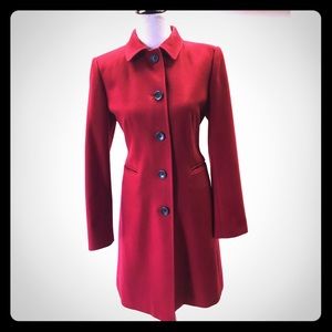 Banana republic red wool coat