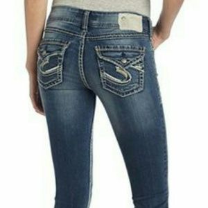SILVER SUKI SURPLUS FLAP POCKET JEAN CAPRIS