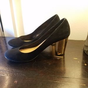Dolce Vita Gold Block Heels