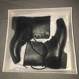 Steve Madden Troopa Combat Boots Genuine Leather