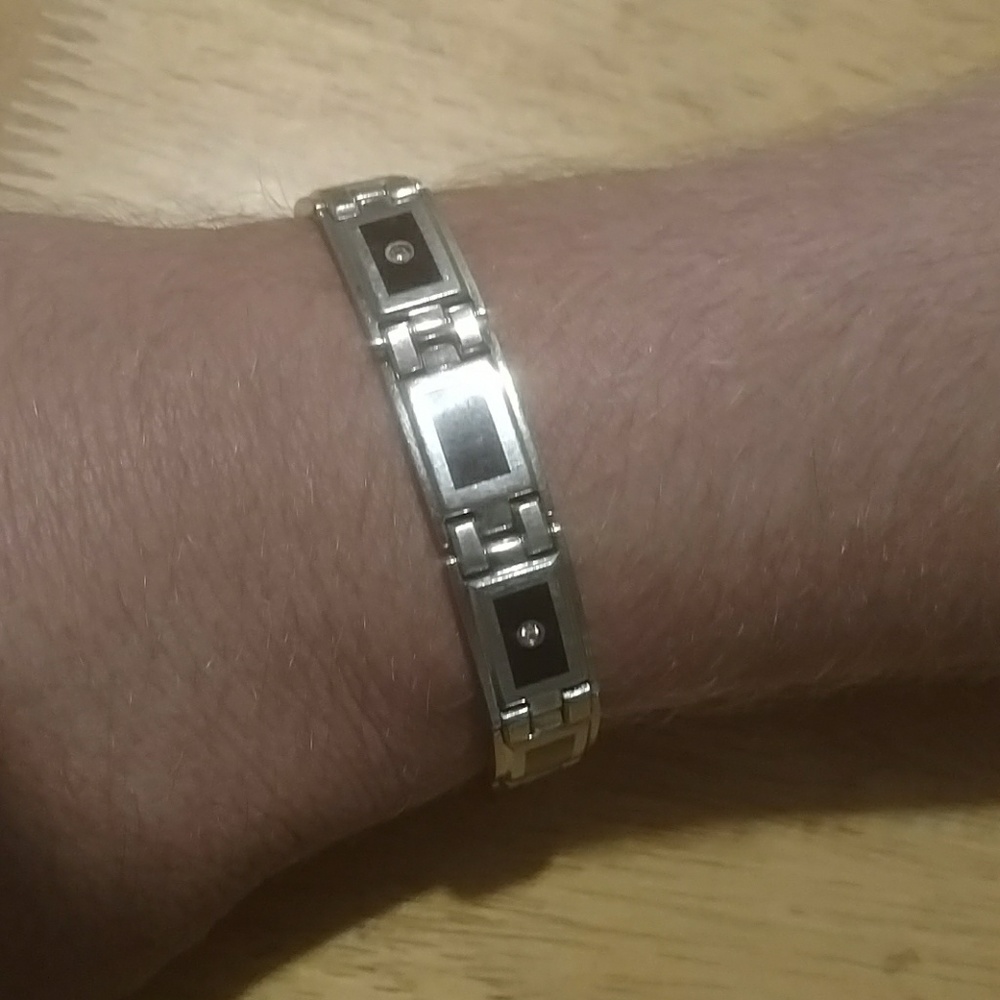 Men's onyx and diamond bracelet🎁