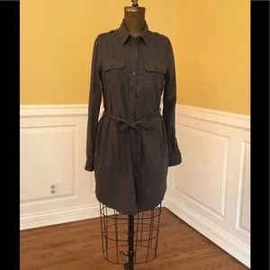 Gray Shirt Dress Gray Shirt Dress
