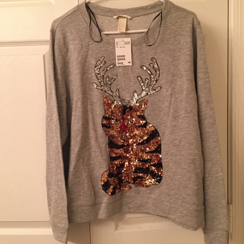 Ugly Christmas cat sweater