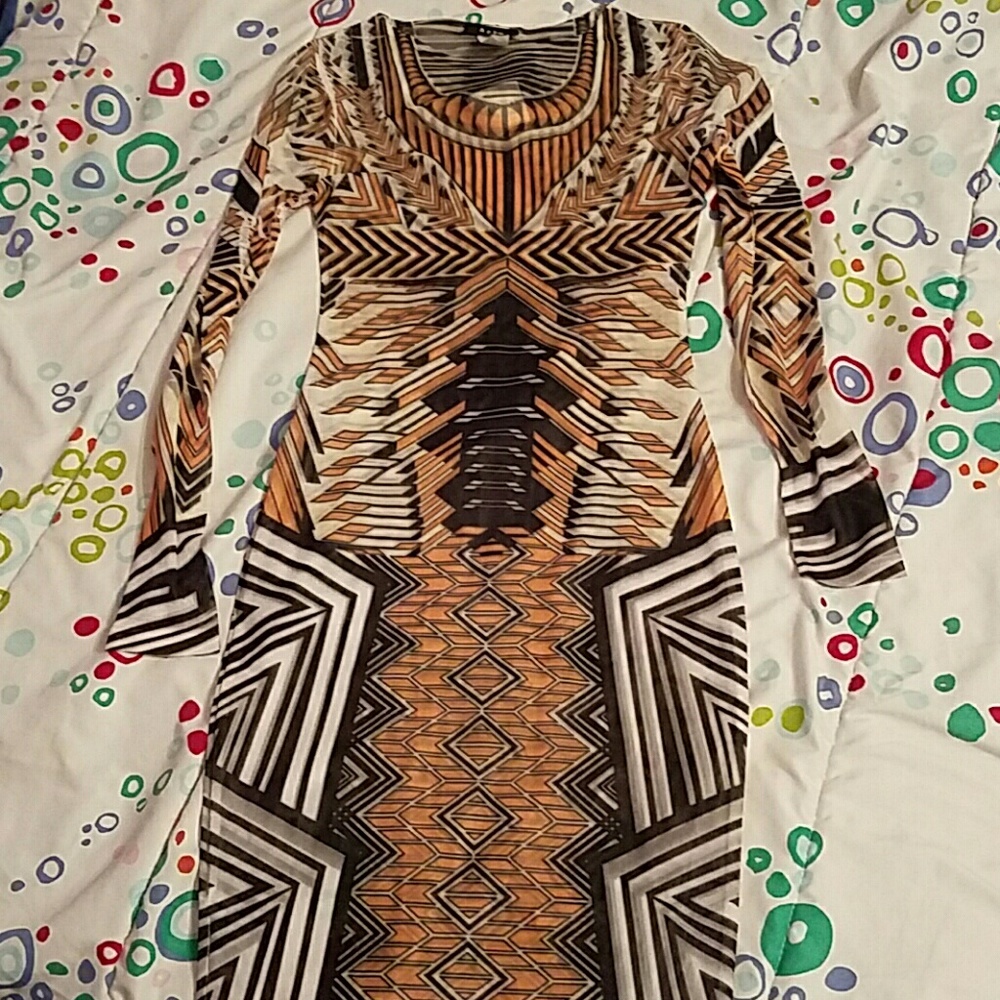 Necessary Clothing Sheer Mini Dress