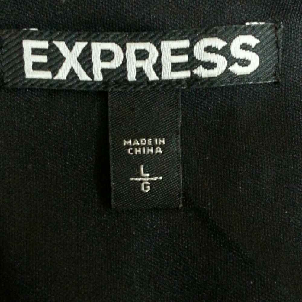 EXPRESS Accordion Racer Back Top. NWOT - Picture 5 of 6