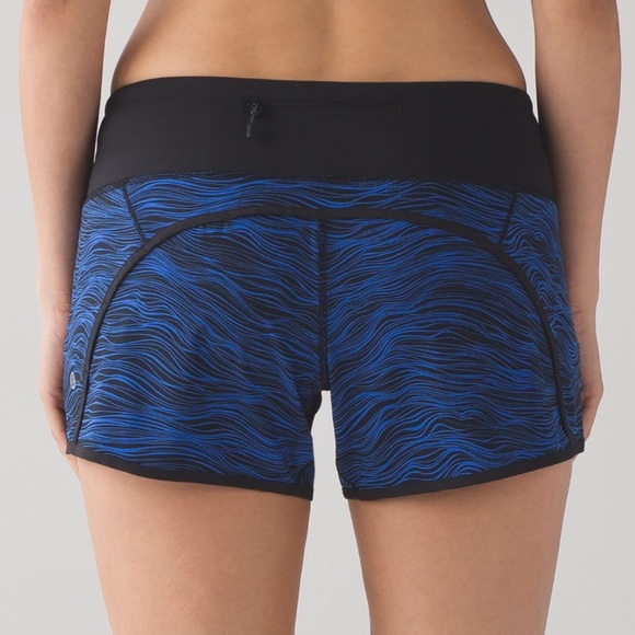 lululemon athletica Pants - Lululemon Run Times Shorts blue speed run blue Sz8