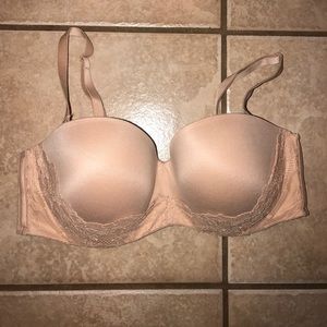 Victoria's Secret Lined Strapless Bra 36D