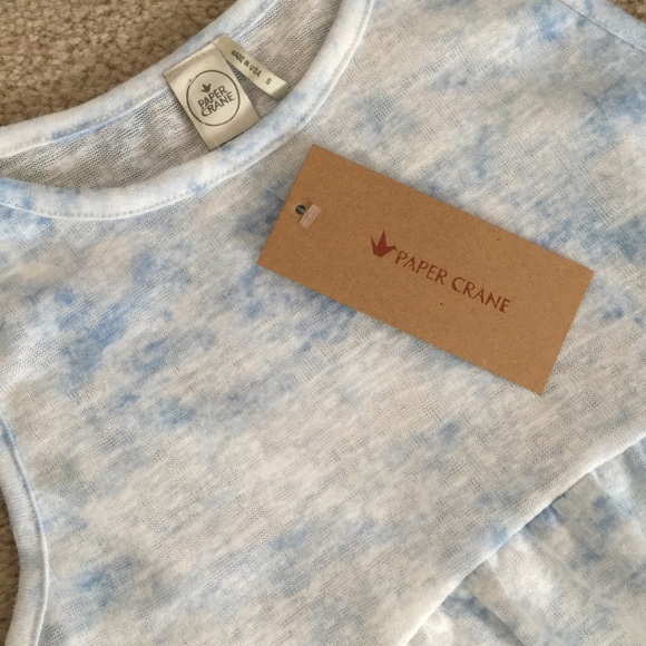 Paper Crane Empire Waist Hi-Low Tank Top Size S - Picture 4 of 6