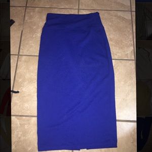 Royal blue midi body con pencil skirt size M