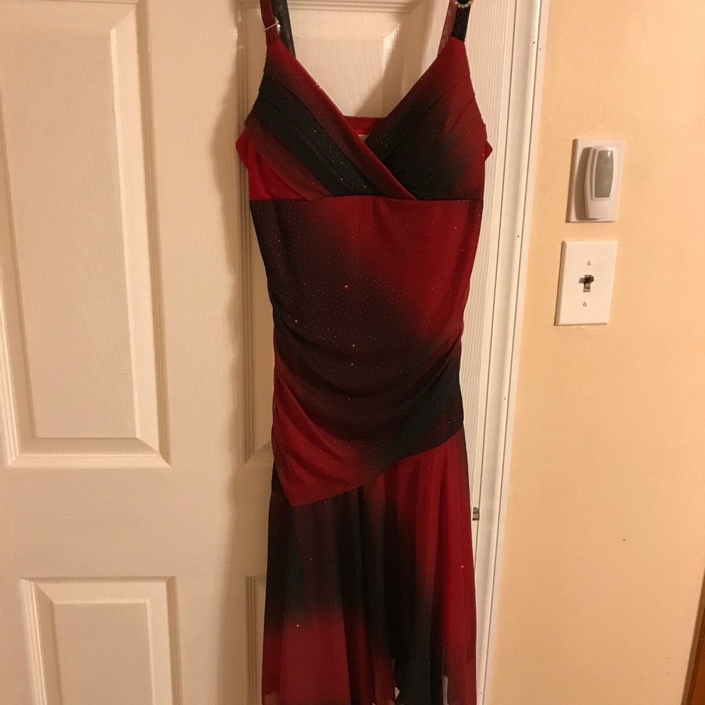 Black & Red glittery Dress Size Medium