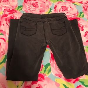 gray american eagle jeggings