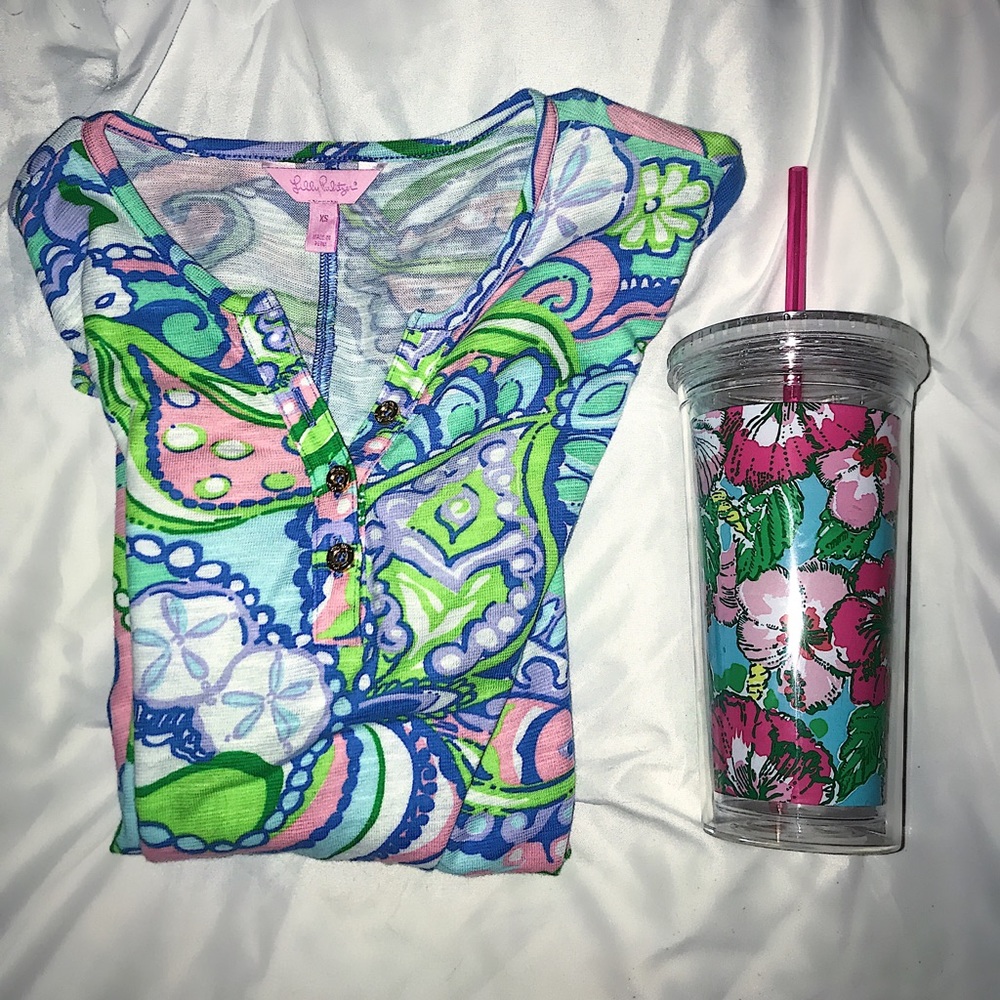 Lilly Pulitzer 3/4 sleeve top
