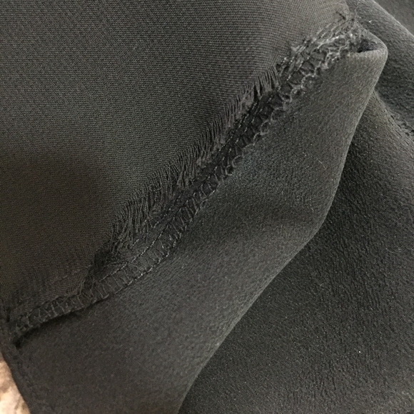 MM Couture by Miss Me Black Layered Silk Top! - Picture 6 of 8