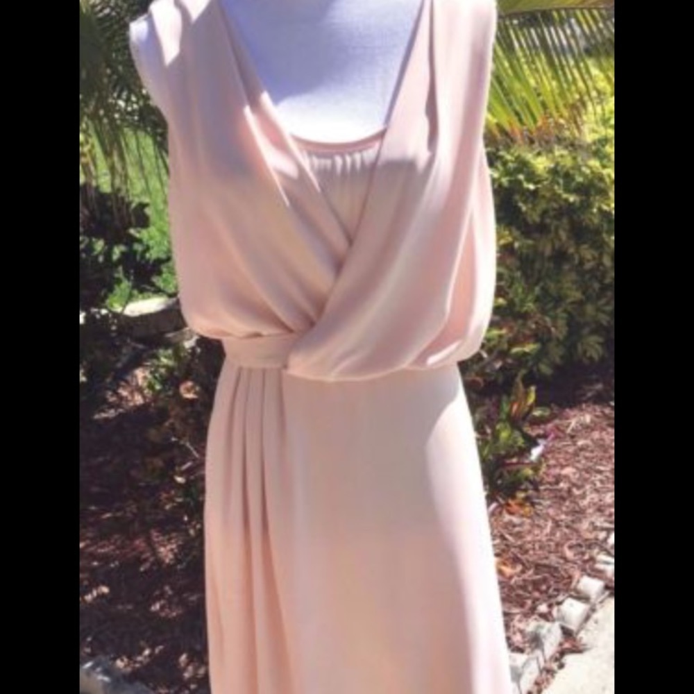 White House Black Market Pale Pink Dress