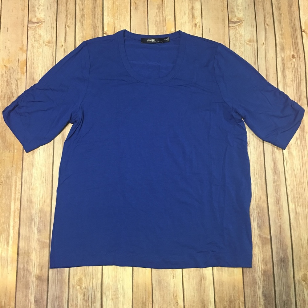 Eloquii Blue Stretchy Tee