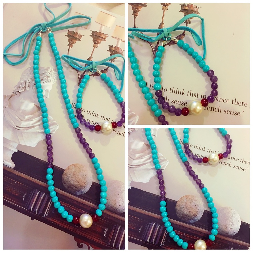 Pearl necklace ($48) and bracelet ($22)