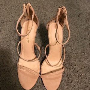 Nude high heels