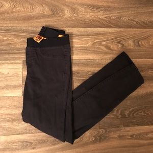 Tory Burch navy blue Jean leggings. Size 28.